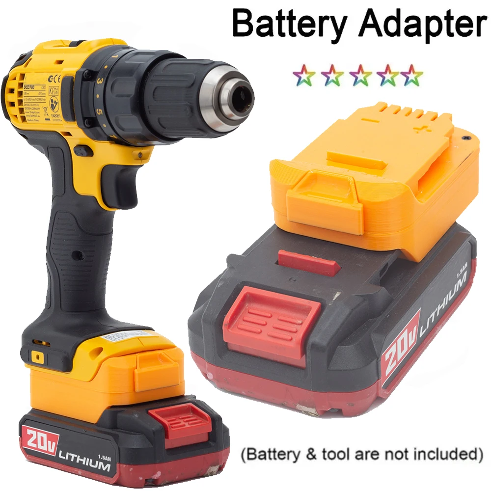 

For Bauer 20V Lithium Battery Adapter Converter To For DeWalt 18V XRP Power Drill Tools Accessories(No Battery)