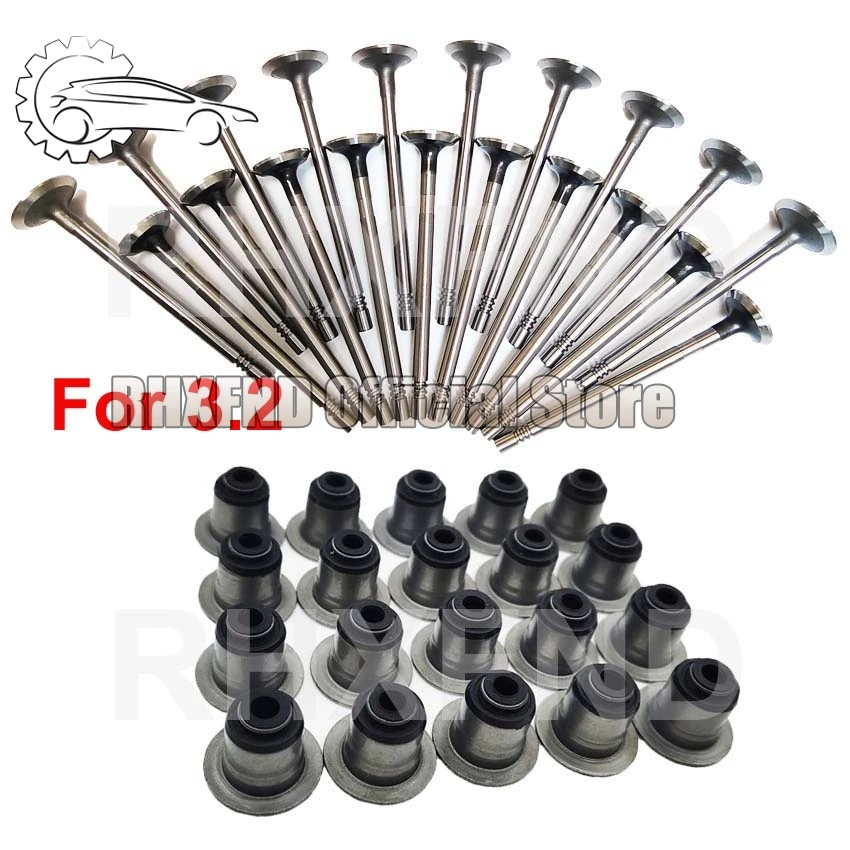 

P4AT P5AT P8FA Inlet Valve Exhaust Oil stem seal Head Bolt Gasket kit For Ford Transit Ranger E.verest 2.2 2.4 3.2TDCi Duratorq