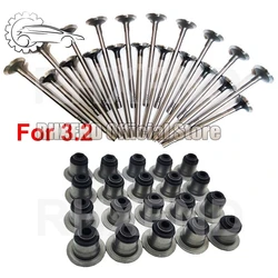 P4AT P5AT P8FA Inlet Valve Exhaust Oil stem seal Head Bolt Gasket kit For Ford Transit Ranger E.verest 2.2 2.4 3.2TDCi Duratorq