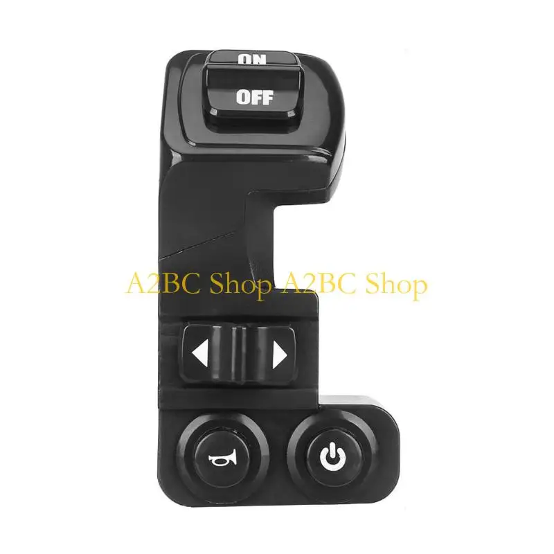 A2BC Waterproof 6 Pin 4 Function Handlebar Switches Turn Horn Control Button