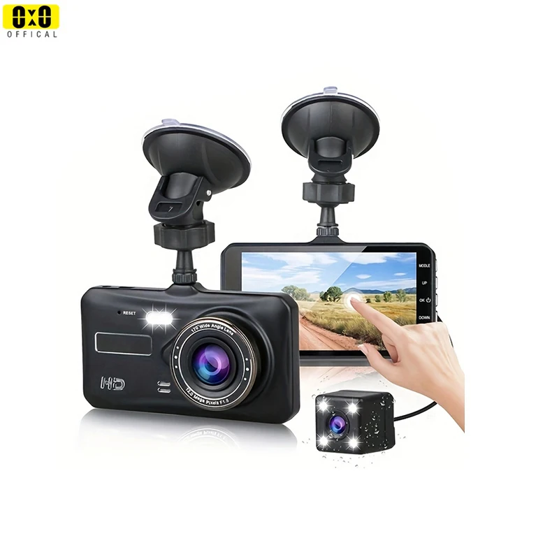 Dash Cam Front and Rear Camera CAR DVR Car Video Recorder Vehicle Black Box FULL HD 1080P Night Vision Driver Recorder