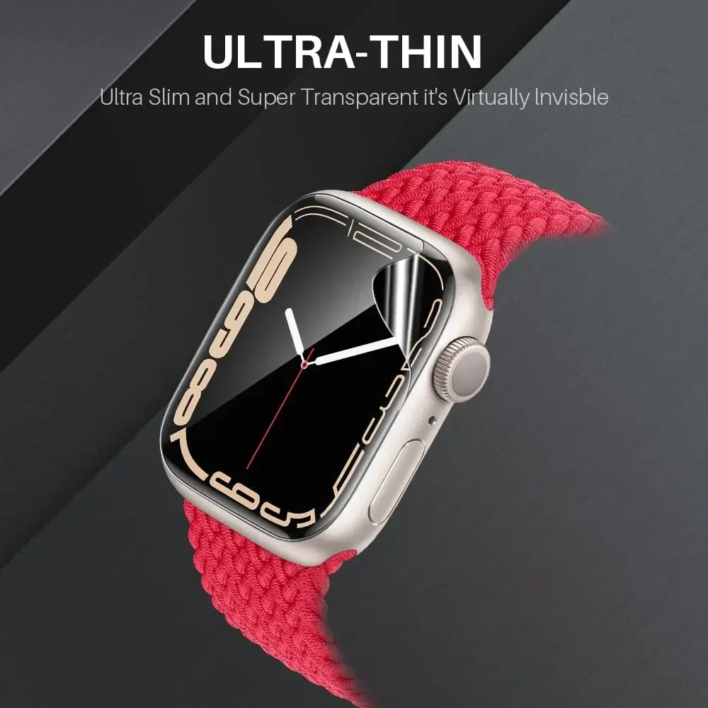 5 قطعة هيدروجيل فيلم ل أبل ساعة 10 7 8 9 5 6 SE 46 مللي متر 40 مللي متر 44 مللي متر 38 مللي متر حامي الشاشة أبل ساعة الترا 2 49 مللي متر 41 مللي متر 45 مللي متر 42 مللي متر #4