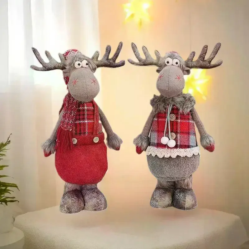 جديد الإبداعية عيد الميلاد دمية زخرفة لوازم الحفلات الأيائل مهرجان الديكور الزينة أفخم دمية لوازم السنة الجديدة