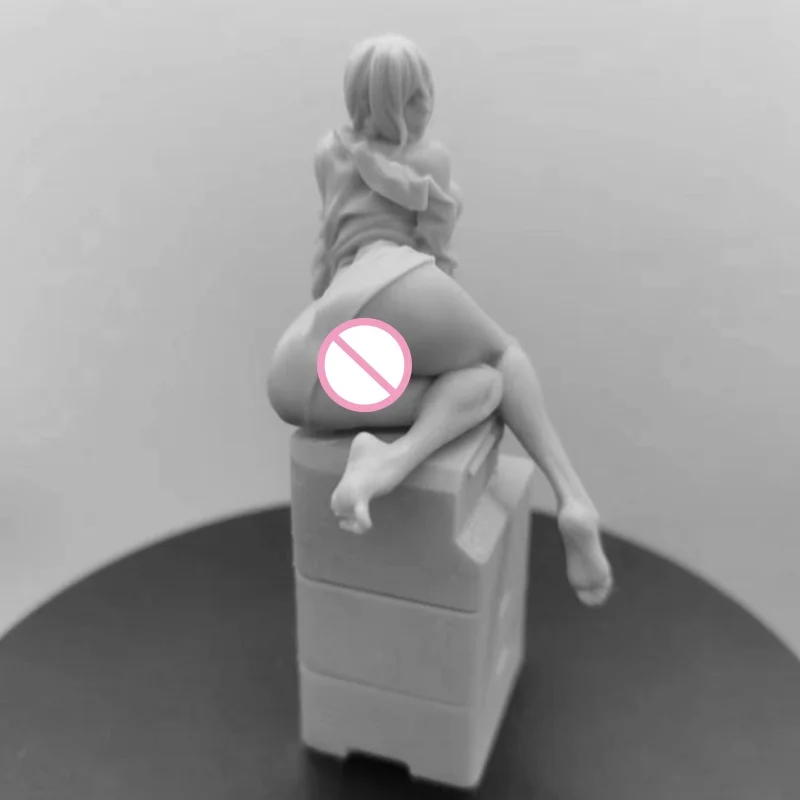 Hars Model Kit 1/24 Schaal 75Mm Vrouwelijke Secretaresse Ongemonteerde Diorama Ongeverfde Beeldjes Diy Hobby Speelgoed Figuur Gratis Verzending