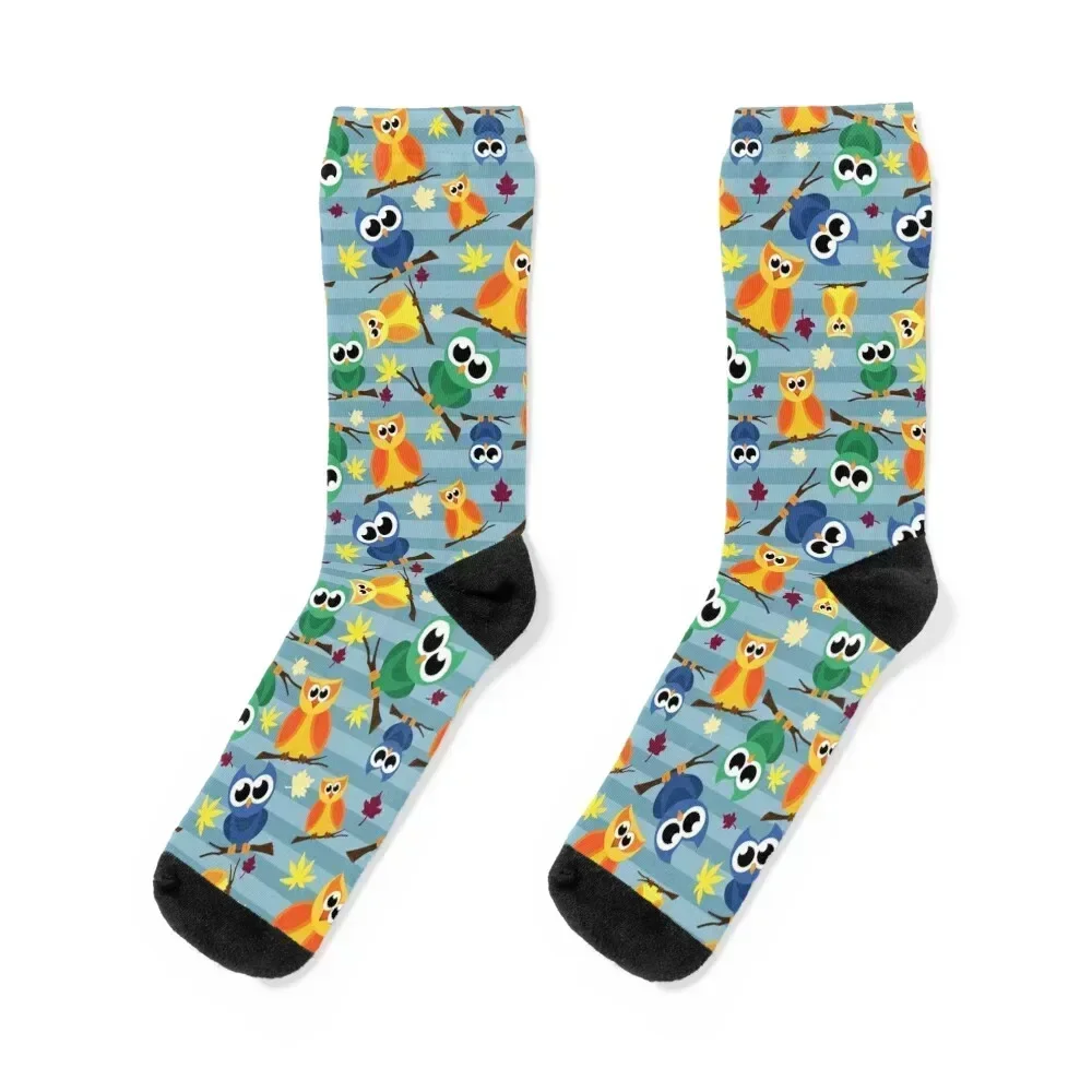 

Cute Owls Looking Socks anime Crossfit japanese fashion summer Boy Child Socks Women's