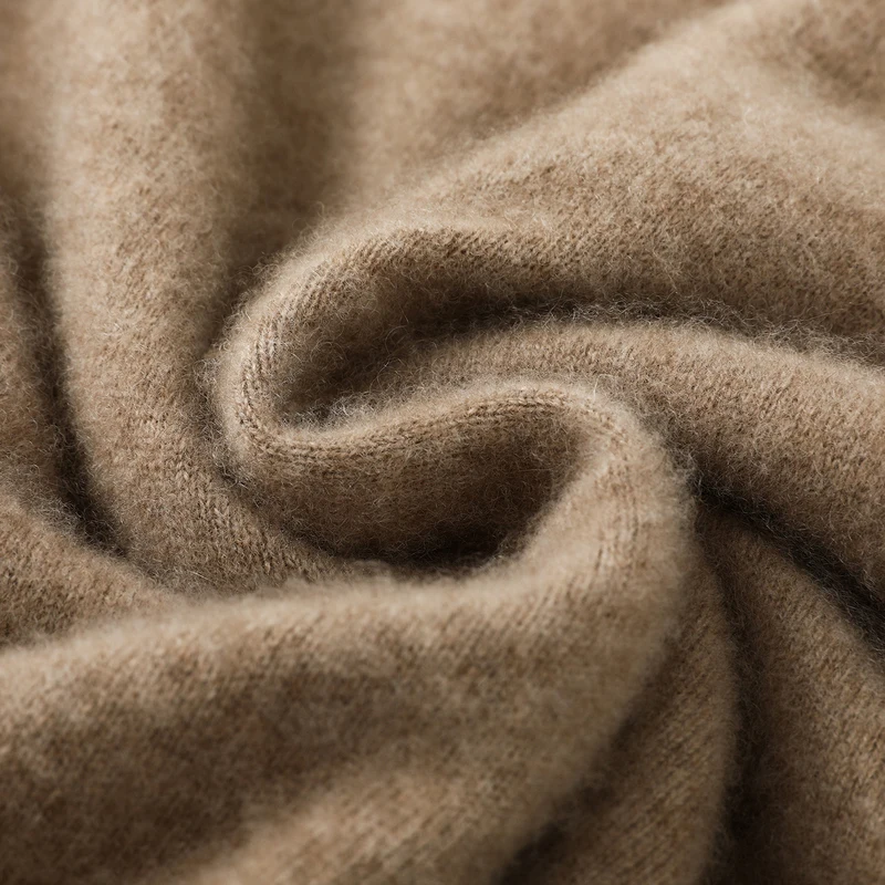 Luxury 100% Pure Cashmere Sweater Men's Half High Neck Pullover Autumn Winter New Soft Warm Basic Style Versatile Base Sweater