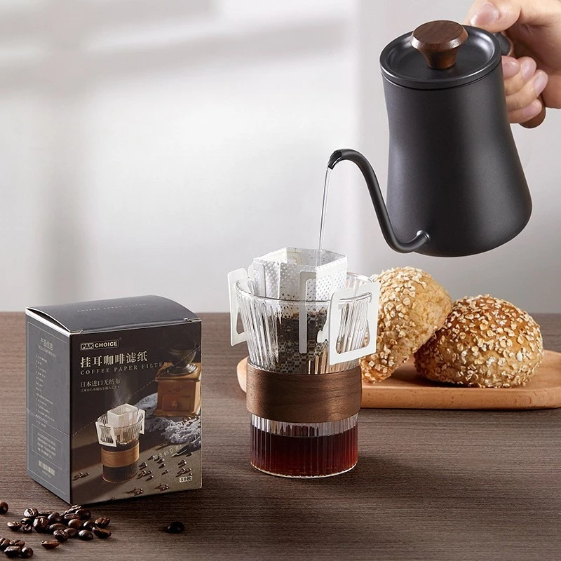 

Portable Coffee Filter Paper Bag Hanging Ear Drip Coffee Bag Disposable Drip Coffee Filter Bag for Travel,Office,Camping,Home