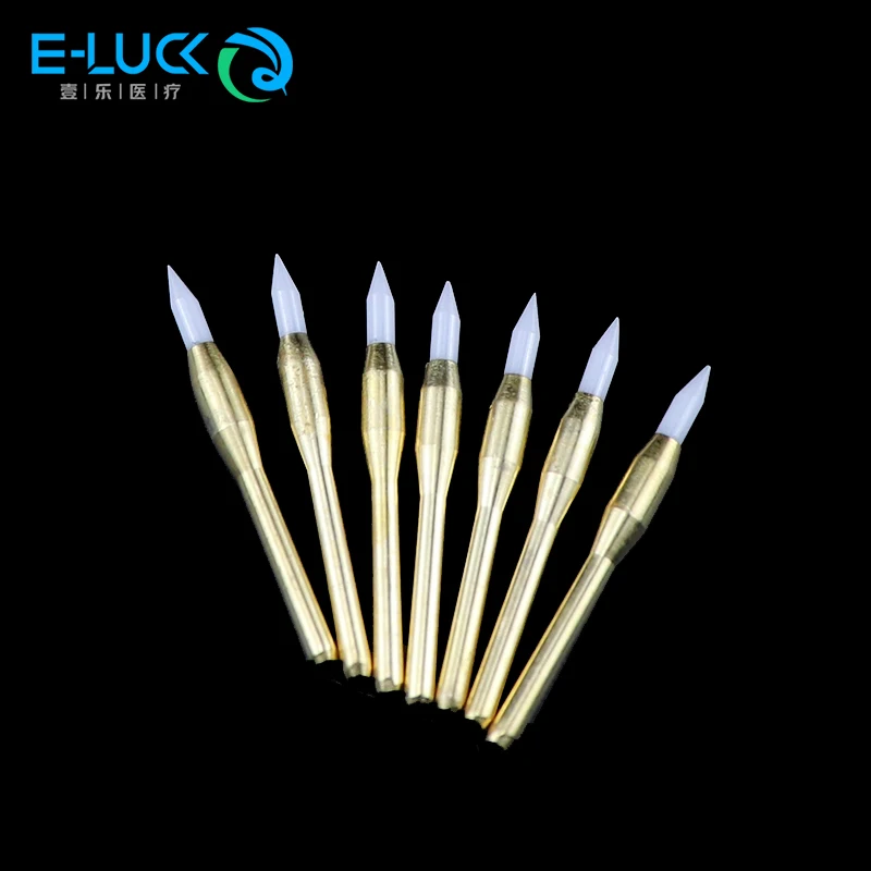 10pcs Dental Ceramic Soft Tissue Trimmer For Gingival Retraction And Cutting Soft Tissue Dentistry Implant Tools