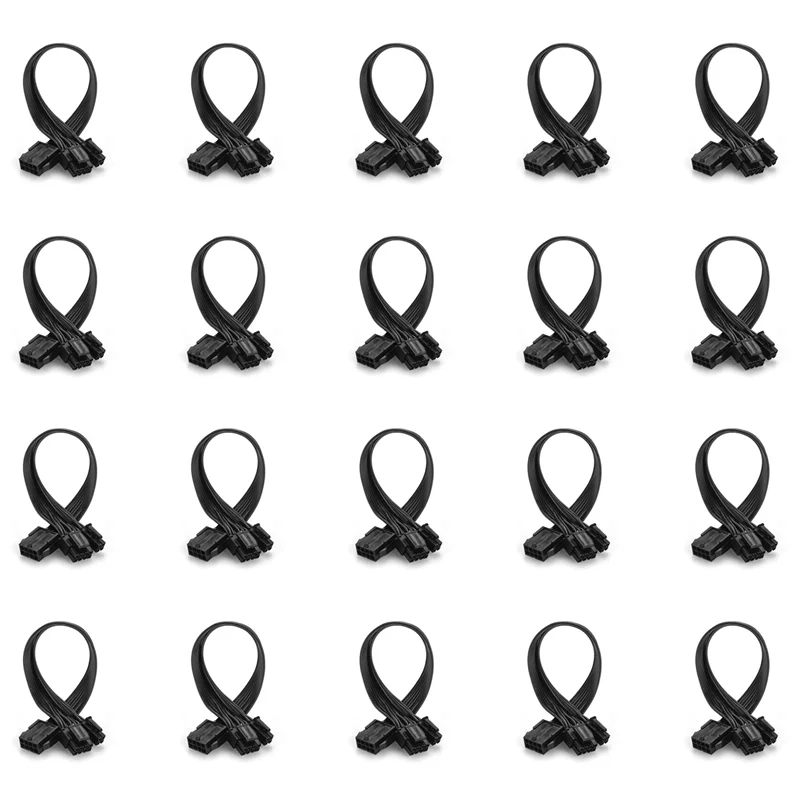 

20X CPU 8 Pin Female To CPU ATX 8Pin + ATX 4 Pin Male Power Supply Converter Adapter Extension Cable