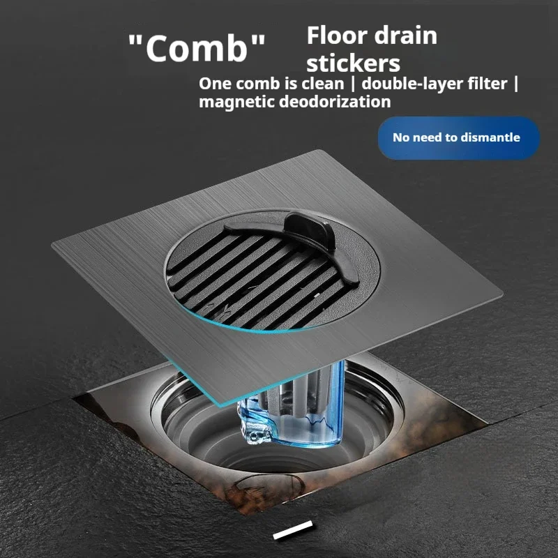 Stainless Steel Floor Drains Anti-odor Drainer Shower Strainer Cover 10cm Deodorant For Kitchen Hotel Bathroom Bathroom parts