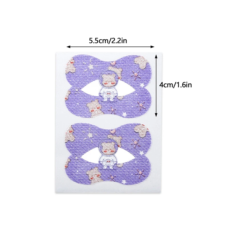 Pegatinas antirronquidos para niños, Parche de corrección de boca, cinta adhesiva para dormir de noche, labios, nariz, respiración mejorada, 20 pegatinas