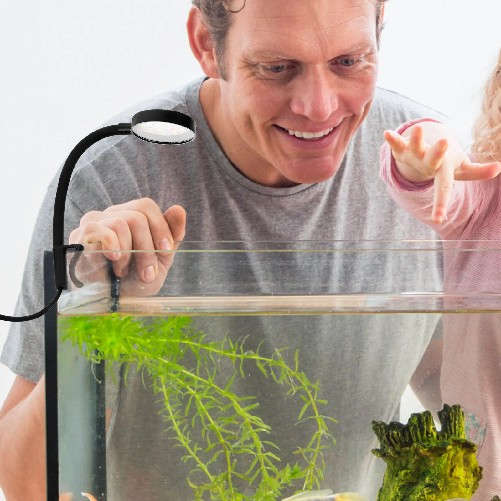

Clamp-Type Fish Tank Light USB Aquarium Lamp Household Clip-on Wear-Resistant Compact Aquarium Accessory for Daily Use