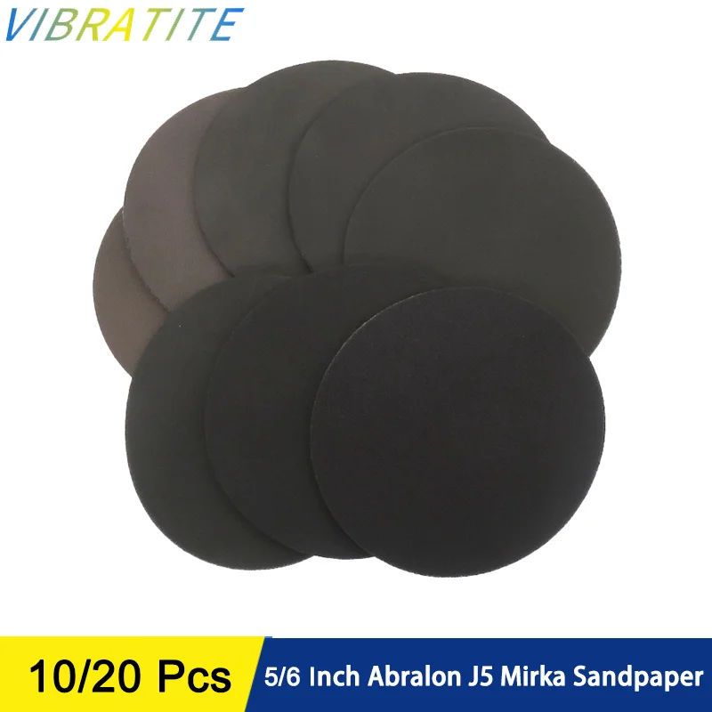 5/6 Inch Abralon J5 Mirka Sandpaper 10/20 Pcs Wet Dry Foam Sponge Sanding Disc Hook &Loop 180-4000 Grit for Automotive Polishing