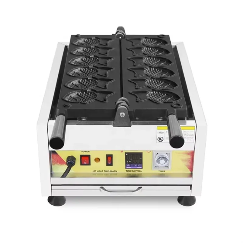 Stainless Steel Maker Fish Waffle Maker Pie Mini Cone Pot Custom Mold Fish Sharpeyaki Spoon Machine