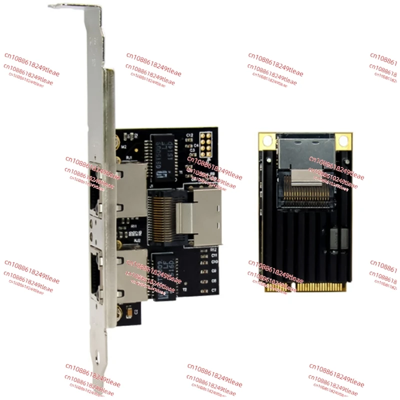 Mini PCI-E Dual Port 2 x RJ45 Ethernet 10/100/1000Mbps Gigabit LAN Card Network Interface Controller Card