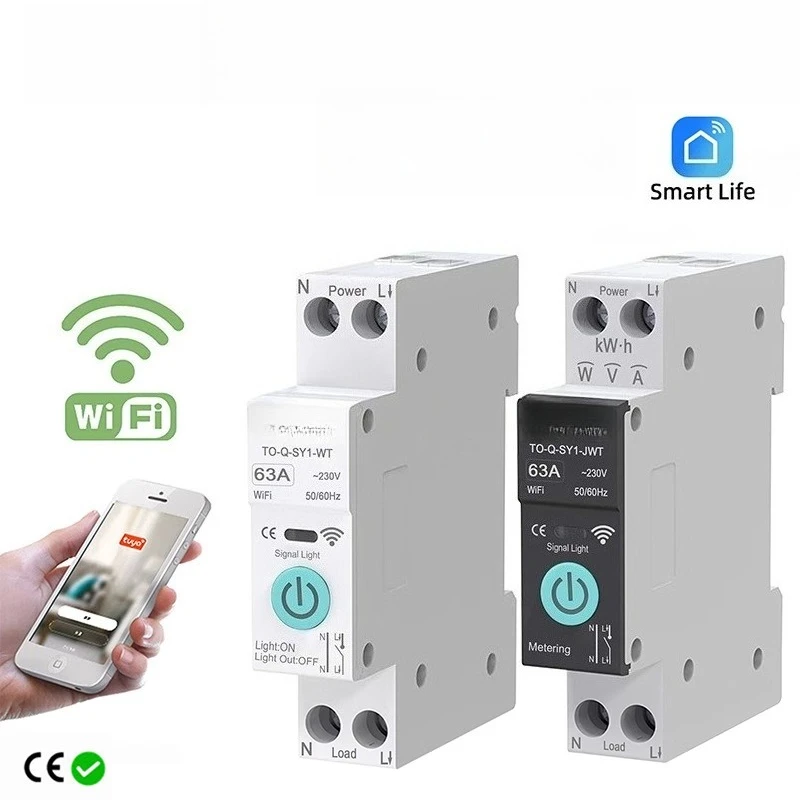 Smart Switch WiFi Circuit Breaker Wireless Remote Control Mobile Phone Home