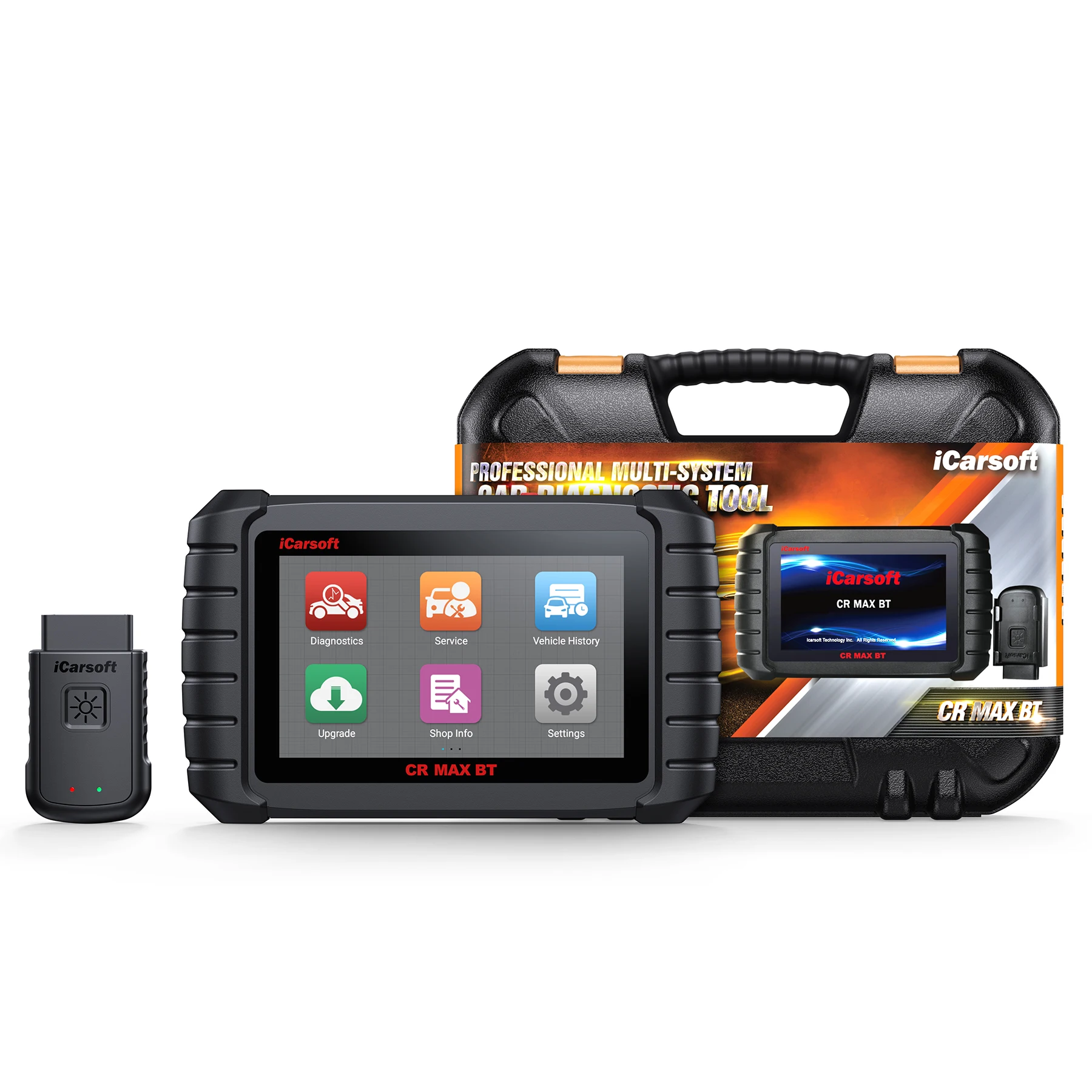 2025 iCarsoft CR MAX BT FREE UPDATE Wireless Bluetooth OBD2 diagnostic PAD Scanner for Global cars CANFD+Extra 46 Service ECU
