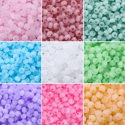 150pcs/Lot 4mm Cat Eye Glass Seed Beads Loose Spacer Seed Beads for Needlework DIY Handmade Charms Bracelets Necklaces Supplies