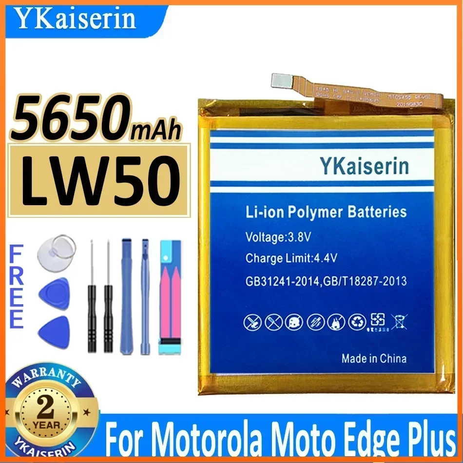 LW50 LW 50 5650mAh Cell Phone Battery for Motorola Moto Edge+/Edge +/Edge Plus High Capacity Portablet Batteries Warranty