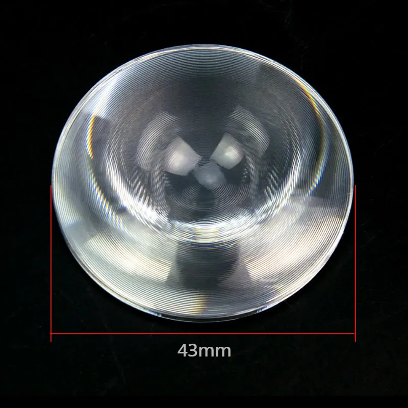 1pc 43mm Optical PMMA Plastic Fresnel Lens Solar condenser LED Lens Focal Length 40mm