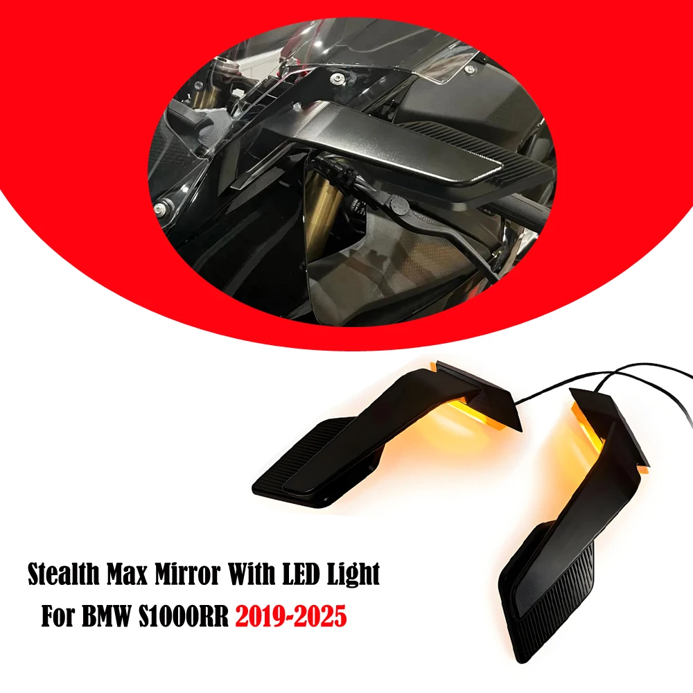 

Turn Signals LED Light For BMW S1000RR S1000 RR S 1000 RR 2019-2025 NEW Motorcycle Accessories Rearview Mirrors With Flowing