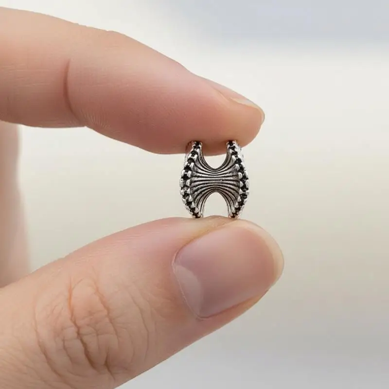 10 Pcs Alloy Wave Spacer Beads Minimalist Design for DIY Bracelet Necklace Jewelry Making Daily Wear Custom Jewelry Craft