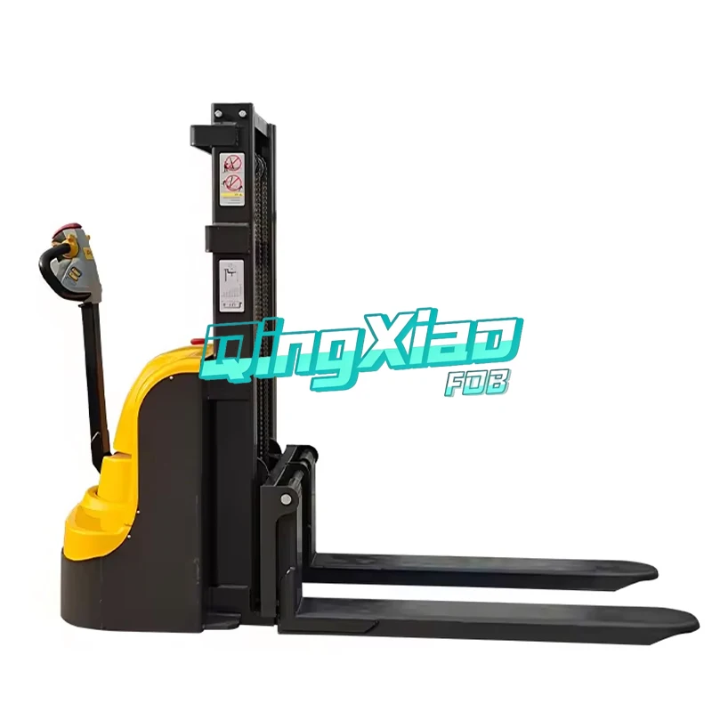 2 Ton FOB Full Electric Pallet Stacker Lead Acid Battery Automatic Self Lifter Industrial Warehouse Storage Use Stacking Machine