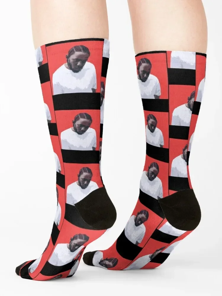 Kendrick Lamar DAMN Socks fashionable retro Rugby with print Socks Men's Women's