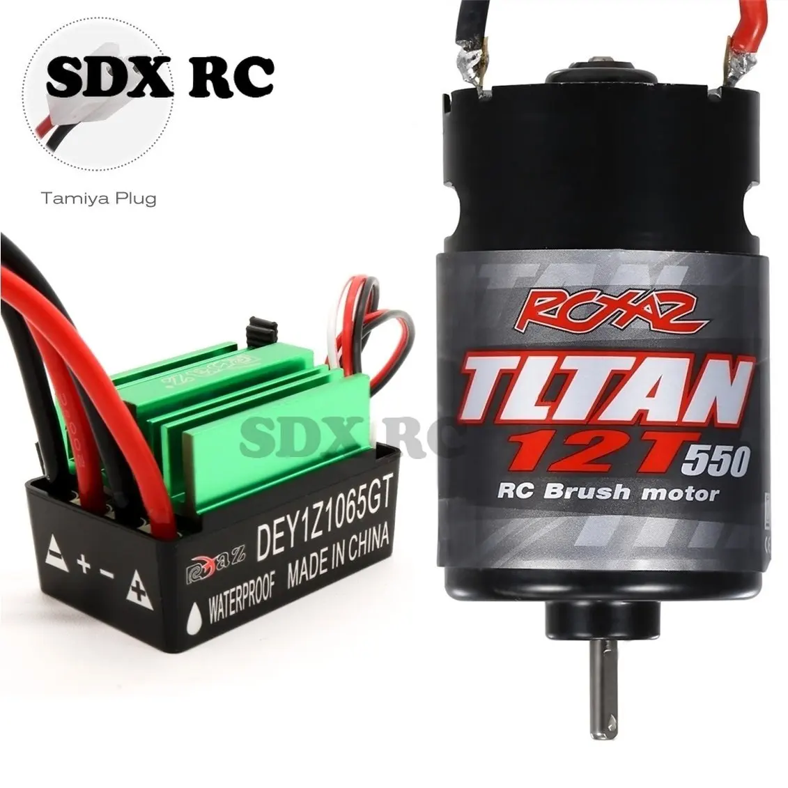 

320A Brushed ESC and 550 Brushed Motor 12T 21T 29T 35T 55T for 1/10 RC Crawler Axial SCX10 AXI03007 90046 TRX4 TRX6 D90