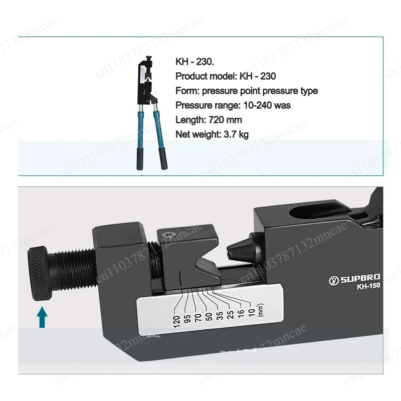 KH-230 Crimping Pliers Portable Hydraulic Crimping Tool Cable Wire Terminal Connector Hand Tools For Mechanic 10-240mm² Crimper