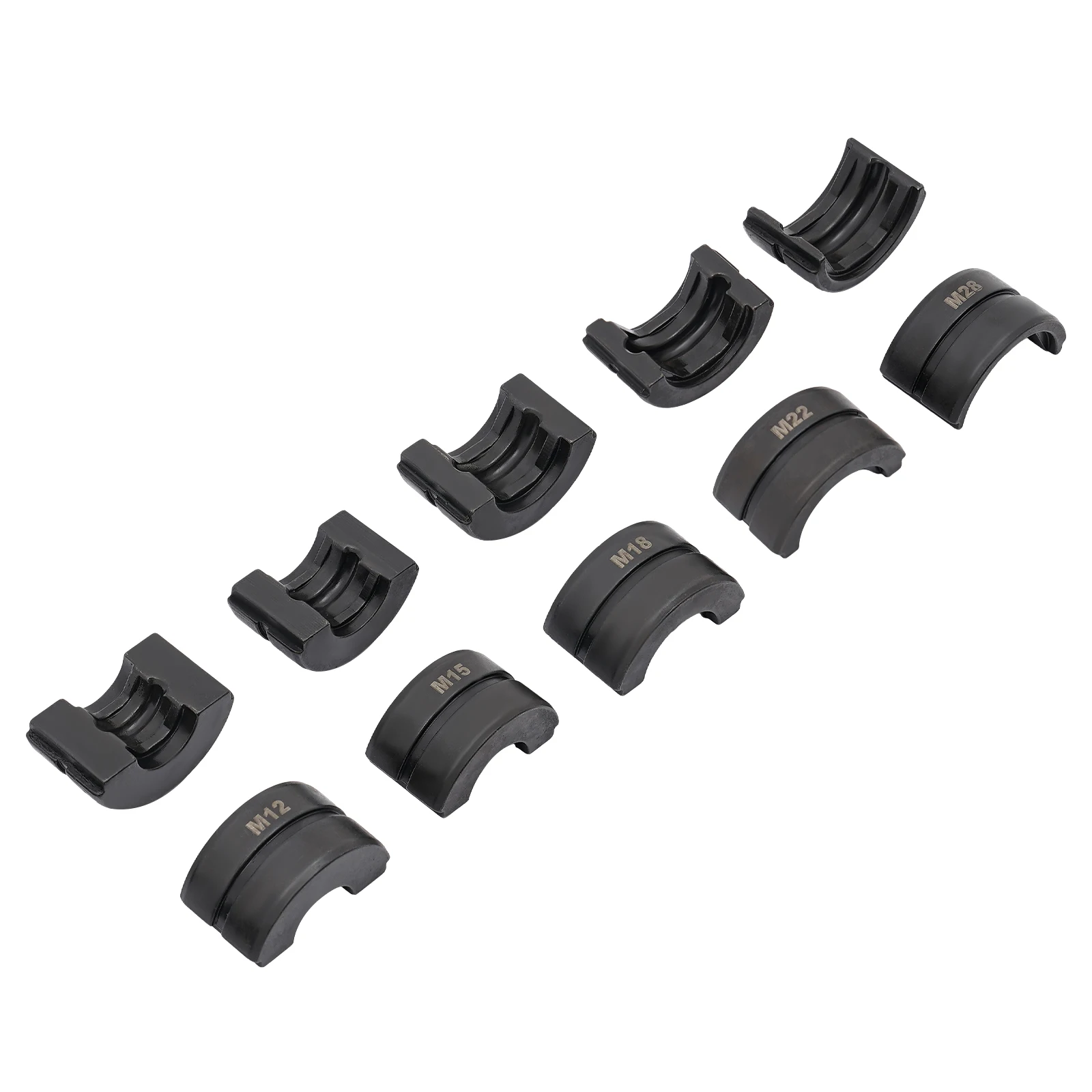 M12, M15, M18, M22, M28 Crimpwerkzeug-Set für Kupferrohre, 5-teiliges M-Typ Pressfitting-Set für Crimpzangen, Legierungsstahl 40Cr (41Cr4) Presswerkzeug-Kit – Detail 4