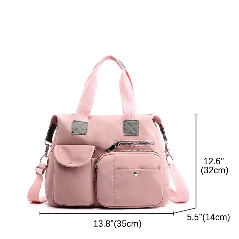 Xouham Vrouwen Schoudertassen Europese Amerikaanse Stijlen Nylon Crossbody Tas Dames Casual Handtas Grote Capaciteit Reiszak