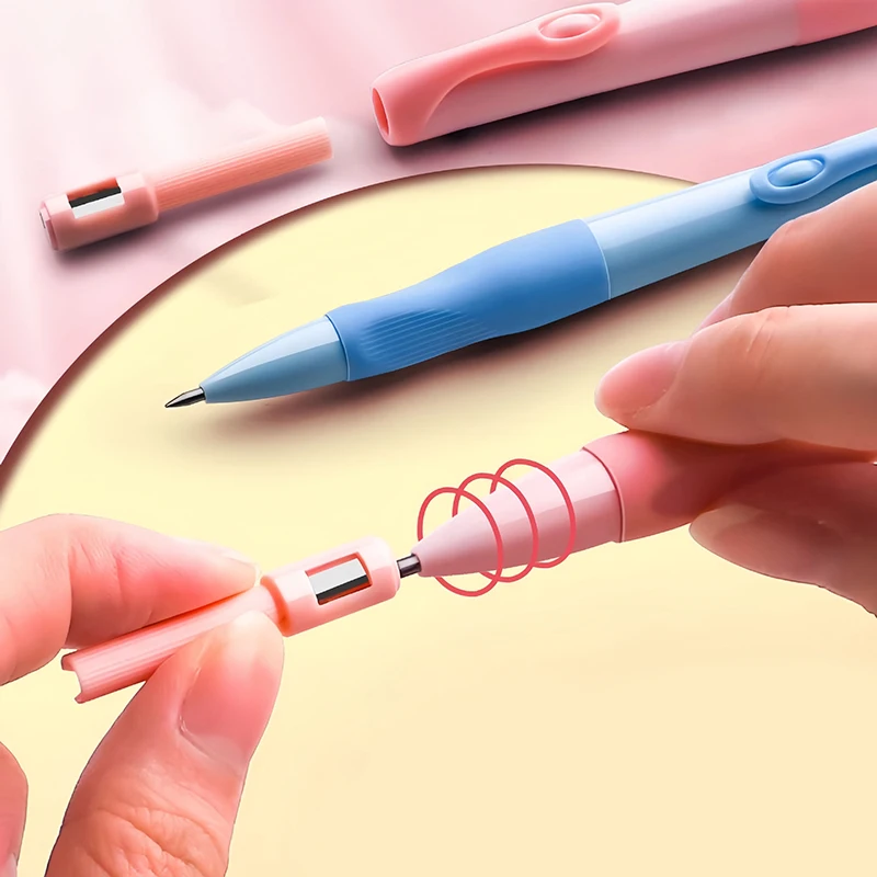 Positive Posture Automatic Pencil 2.0mm Thick Lead Excellent Grip Activity Pencil Write Constantly Elementary School Students