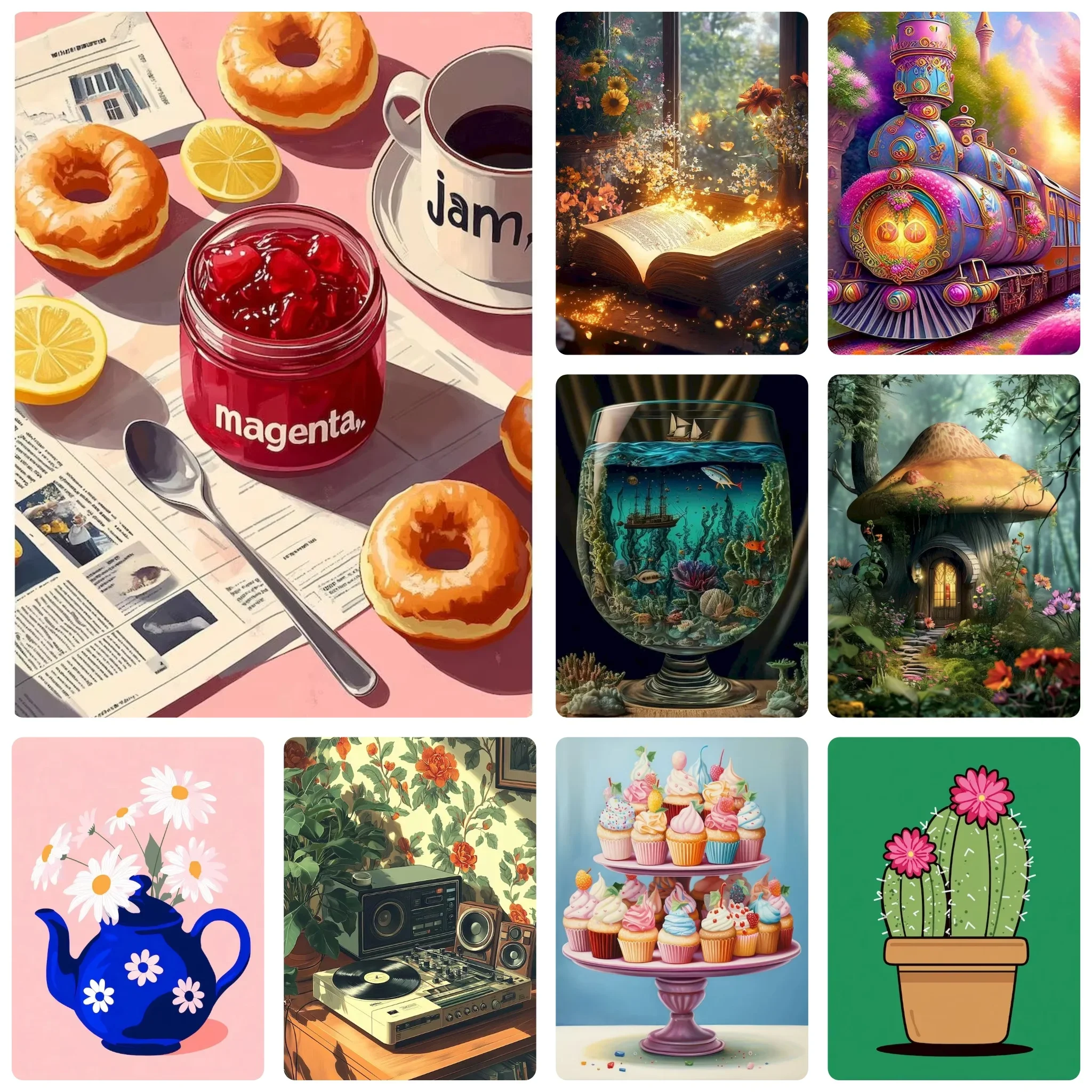 DIY DIY Cozy Breakfast Still Life Diamond Painting, Vibrant Food And Fantasy Scenery Art For Living Room Wall Decoration Gift - Aliexpress Deal