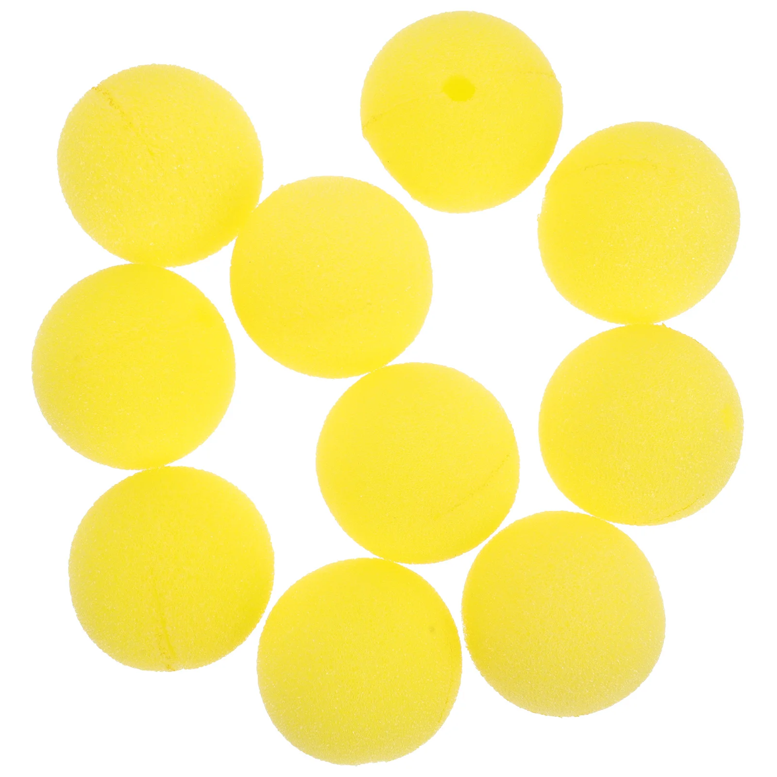 

20 Pcs Clown Nose Cosplay Party Prop Sponge Decor Yellow Performance Costume Make up Sponges