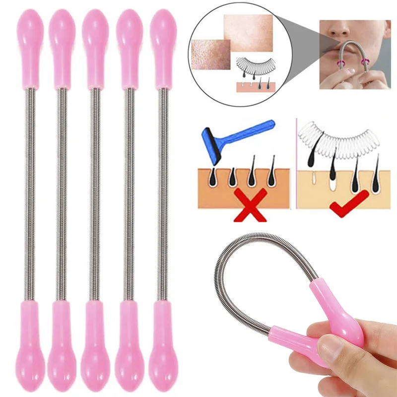 Epilator Stick Smooth Spring Facial Threading Tool Hair Removal Body Hair Cleaning Epilator Stick Beauty Tool