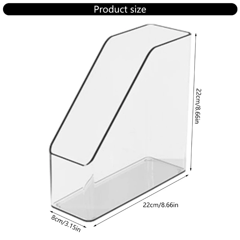 Office Folder Vertical File Sorters File Desk Clear Magazine Holder Rack Desk