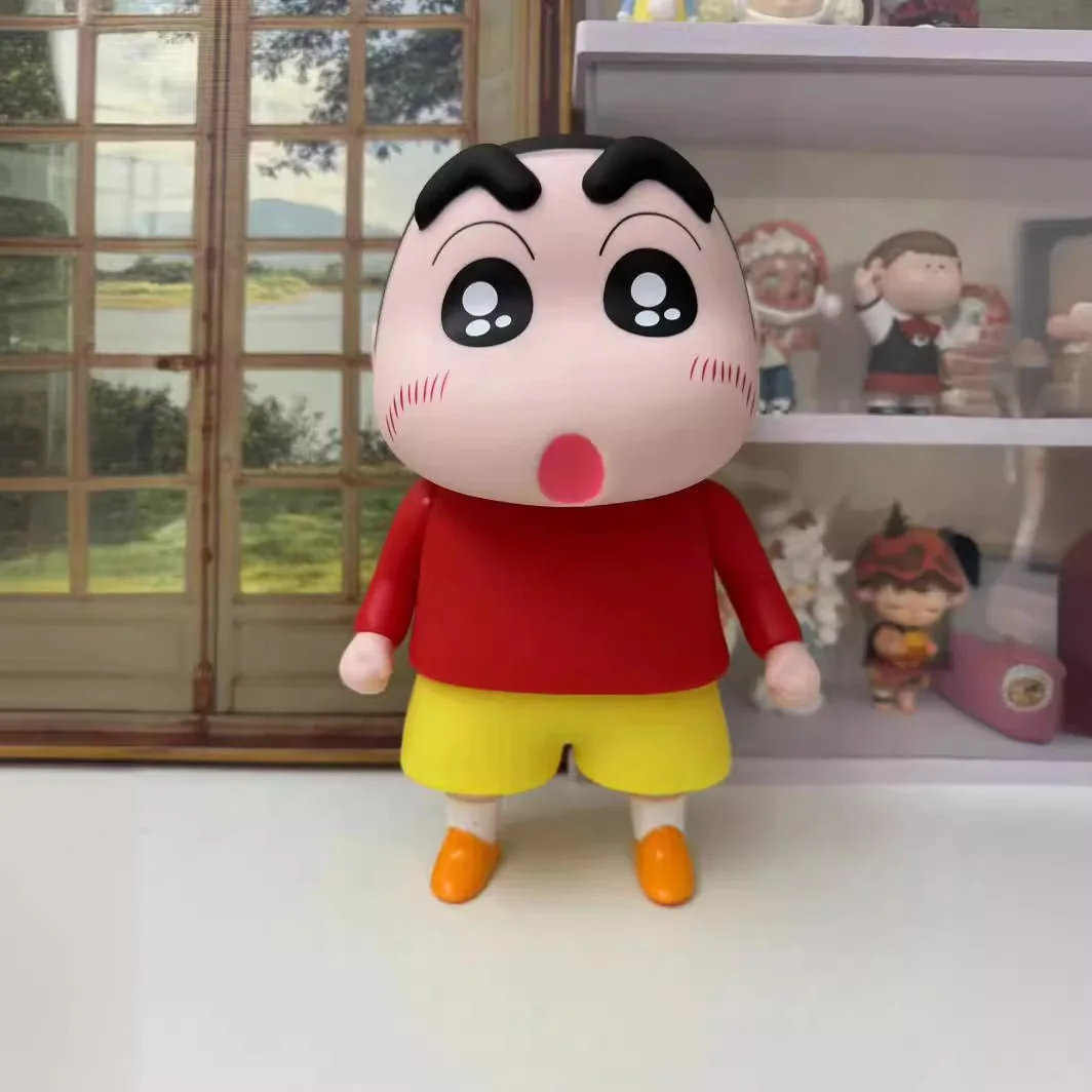 

23cm Crayon Shin-Chan Nohara Shinnosuke Anime Figures Color Box In Stock Trendy Ornaments Doll Vinyl Model Collectible Toys Gift