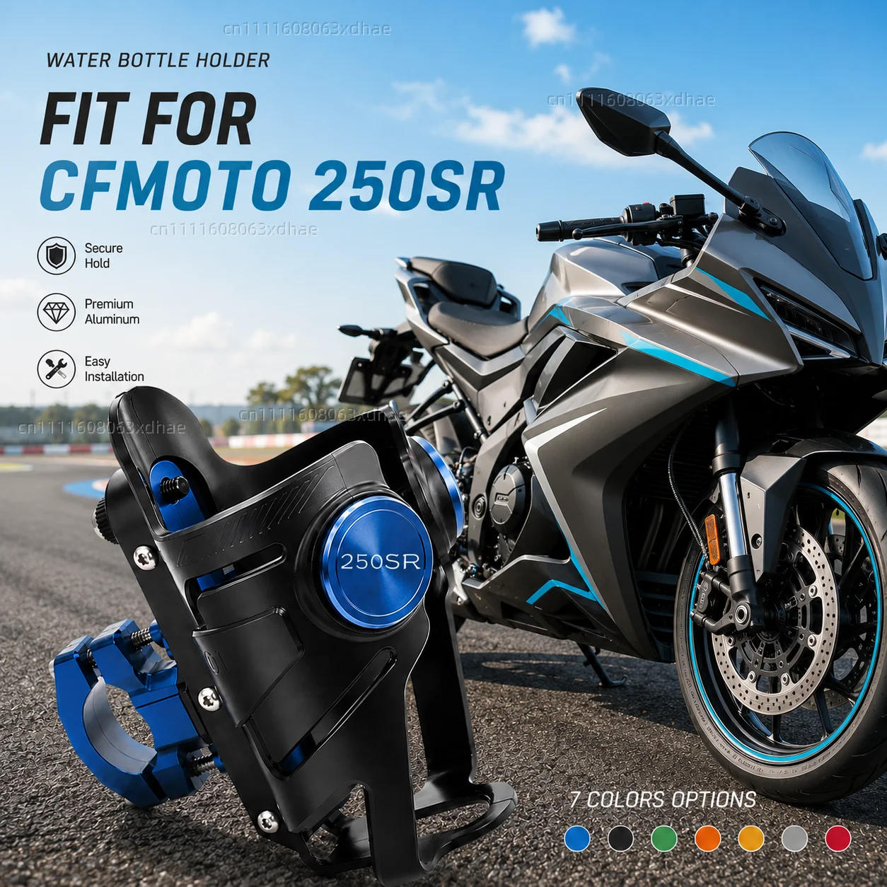 

Motorcycle Water Bottle Holder For CFMOTO 250SR Papio XO-1 Coffee Beverage Tea Cup Support Modification Accessories
