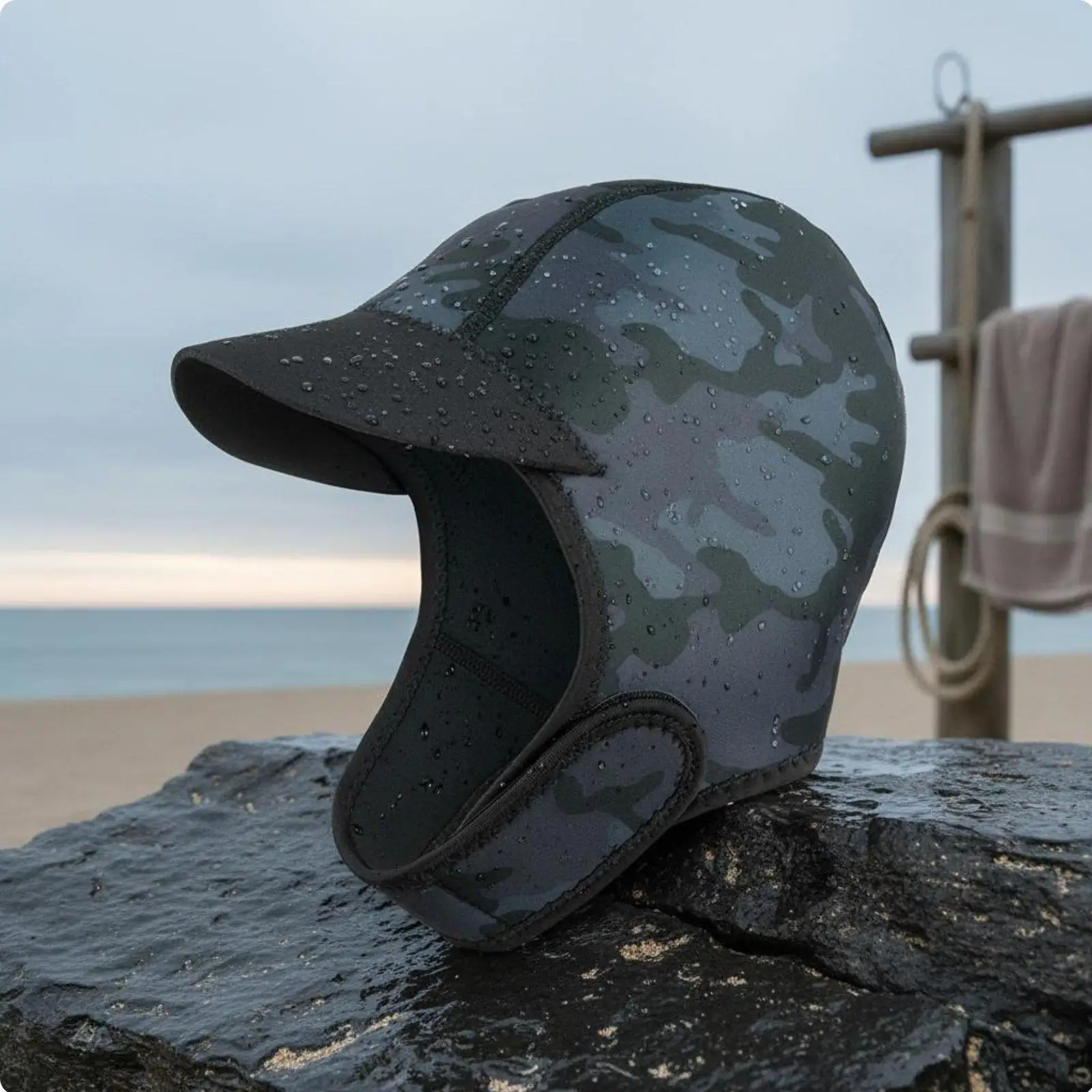 Neoprene Dive Hood 2mm Warmth Retaining Swim Cap Durable Wetsuit Hood for Scuba Diving and Winter Sports