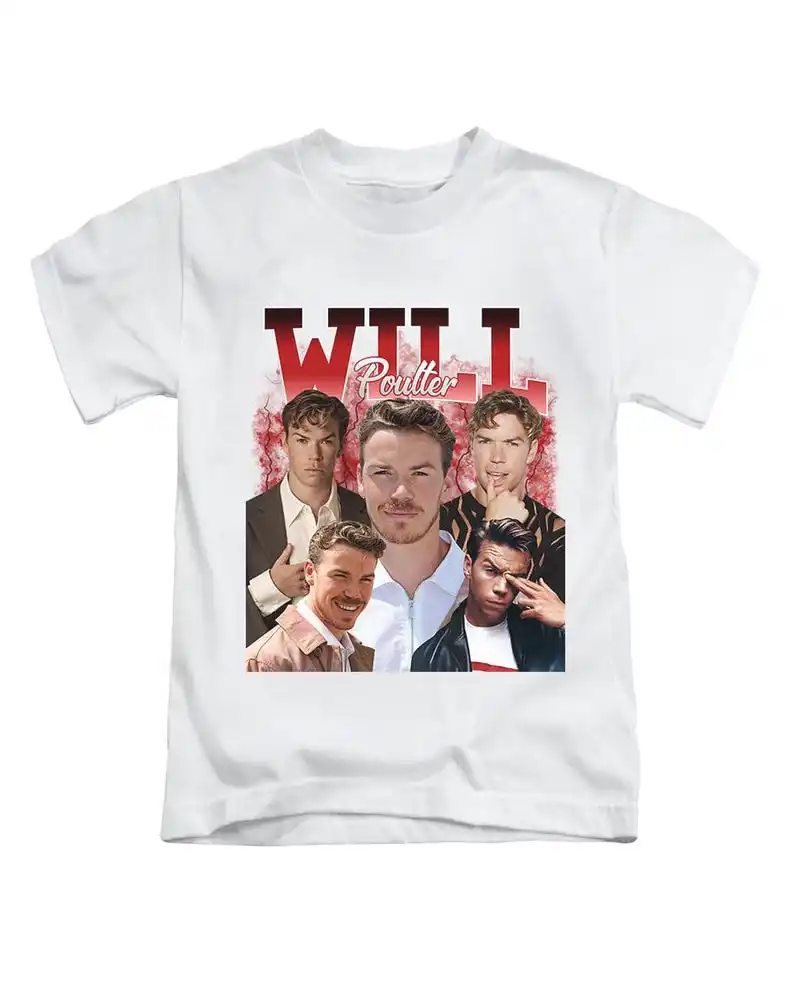 

Футболка для взрослых Will Poulter, футболка с рисунком актера, фильм, футболка в винтажном стиле