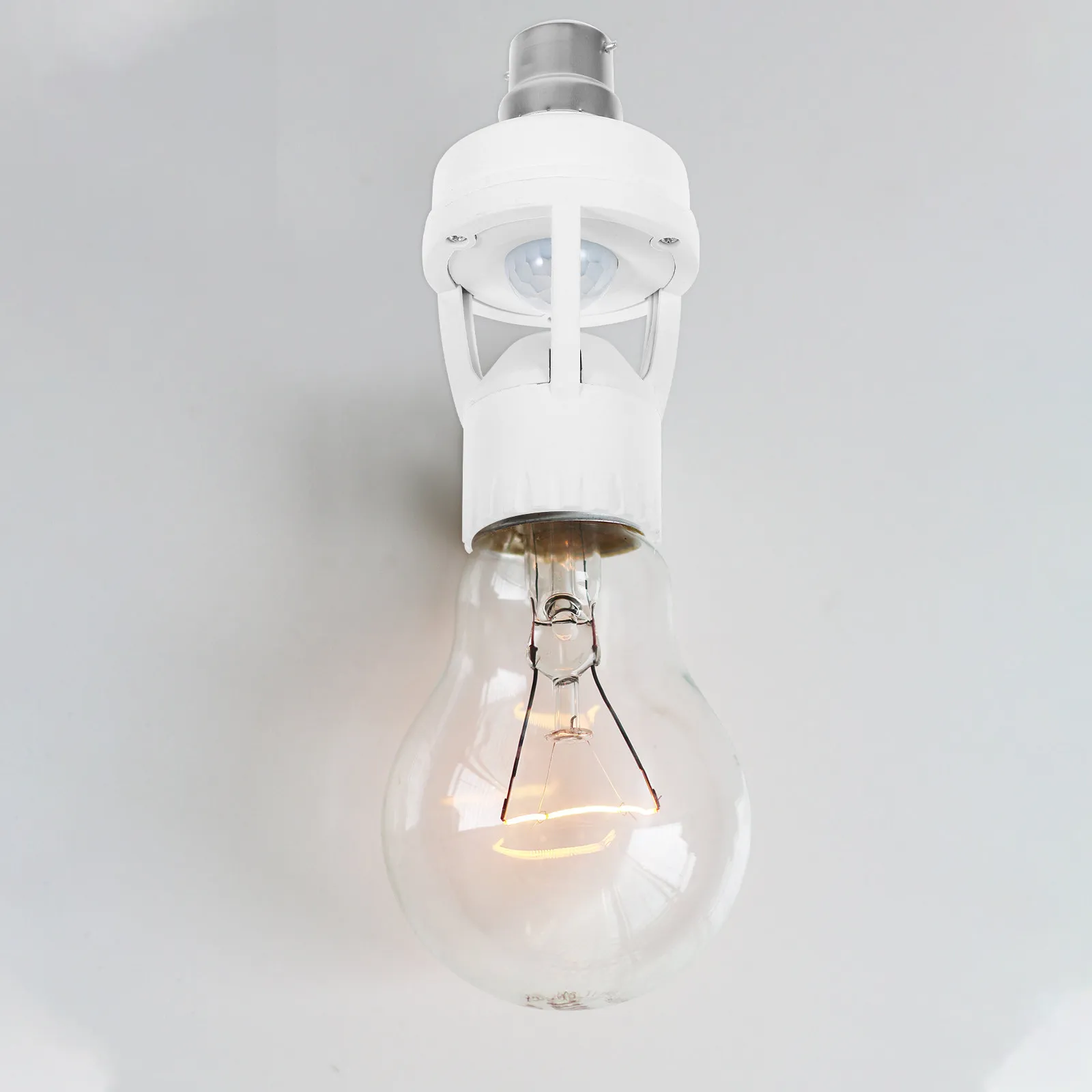 

1 шт. Держатель для инфракрасной лампы E27, прочный, качественный, с датчиком движения, для прихожей, адаптер B22-E27, светильник с датчиком движения