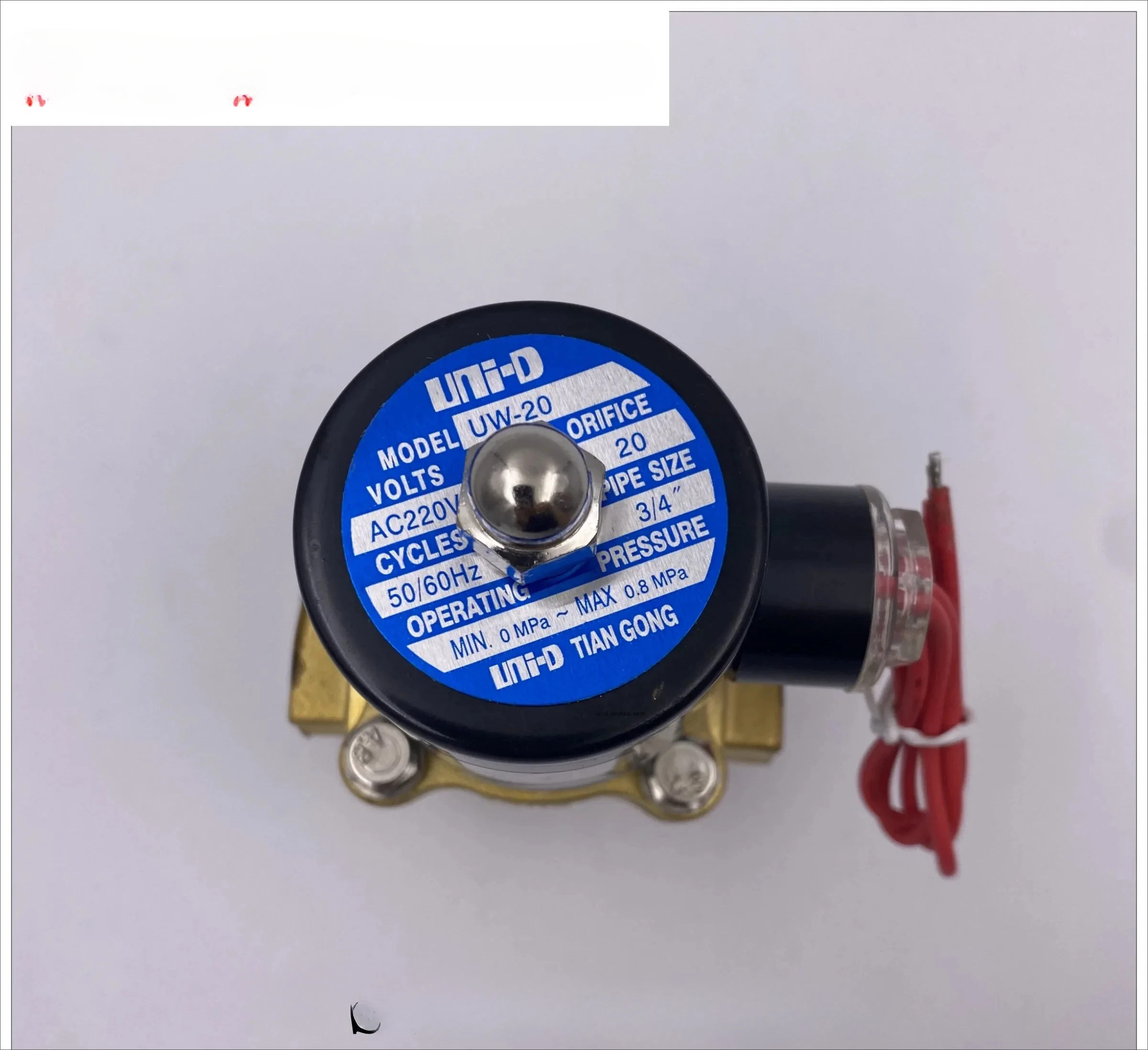 UW-20 normally closed solenoid valve, water gas oil valve can replace 2W200-20