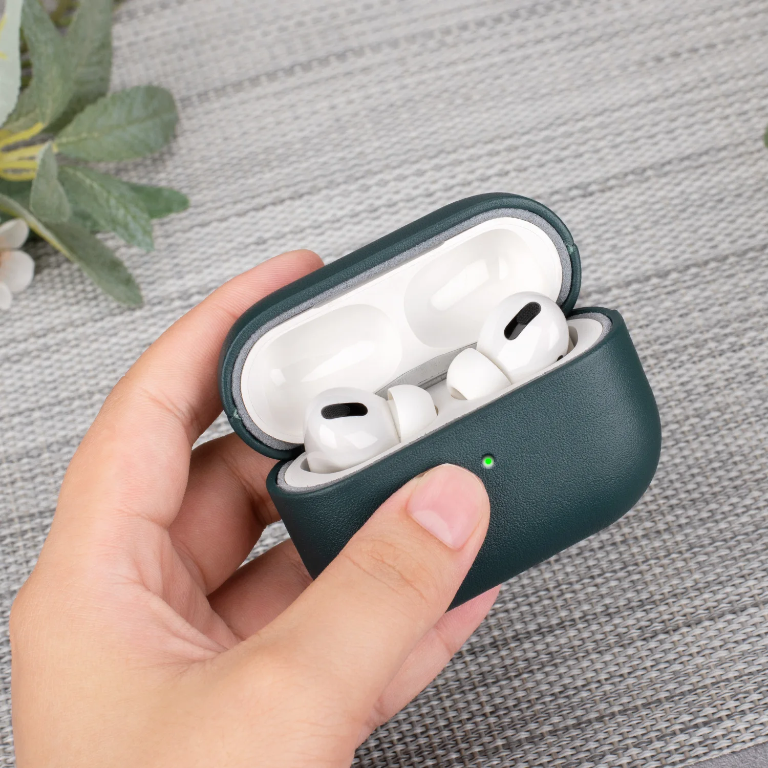 ل Airpods Pro 3 (2025) حافظة واقية لسماعات الأذن من الجلد الطبيعي سماعة لاسلكية تعمل بالبلوتوث سماعات فاخرة غطاء مقاوم للخدش #4