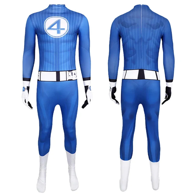 

COSda@Fantastic Four Cosplay Costume Jumpsuit Superhero Bodysuit Invisible Woman Men 2025 New Movie Role Play Halloween Party Cl