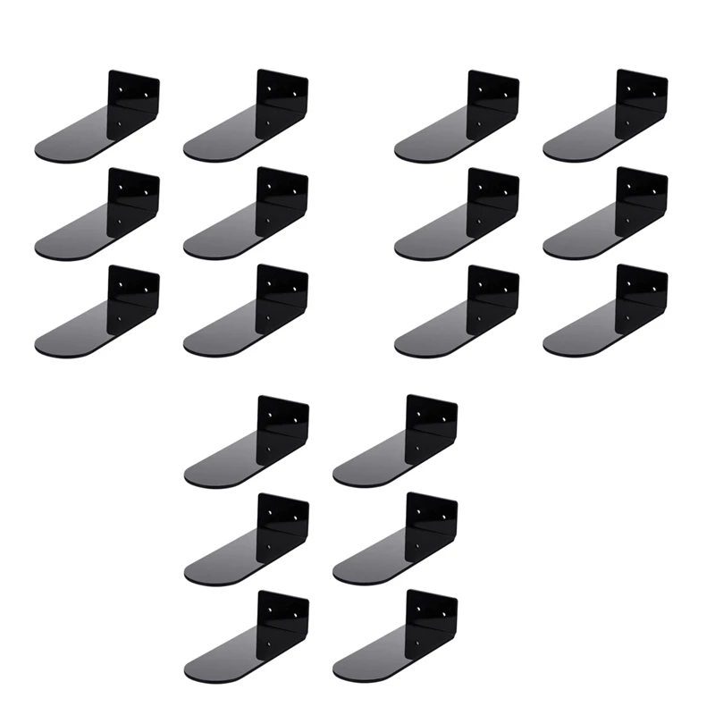 

18 Pack Floating Shoe Shelves,Black Acrylic Wall Mounted Shoe Display Shelves,For Display Collectible Shoe&Sneaker