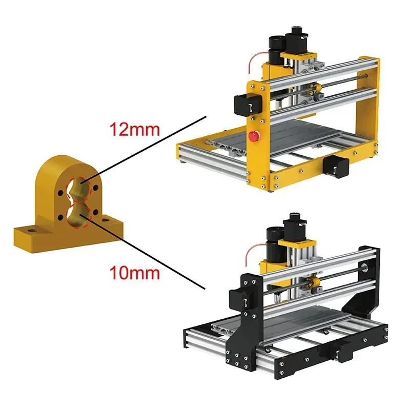 Imagem -05 - Módulo Deslizante de Eixo z Cnc Mesa Deslizante de Parafuso Guia de Trilho Linear para 3018 Pro Router Compatível com 500w Eixo 300w