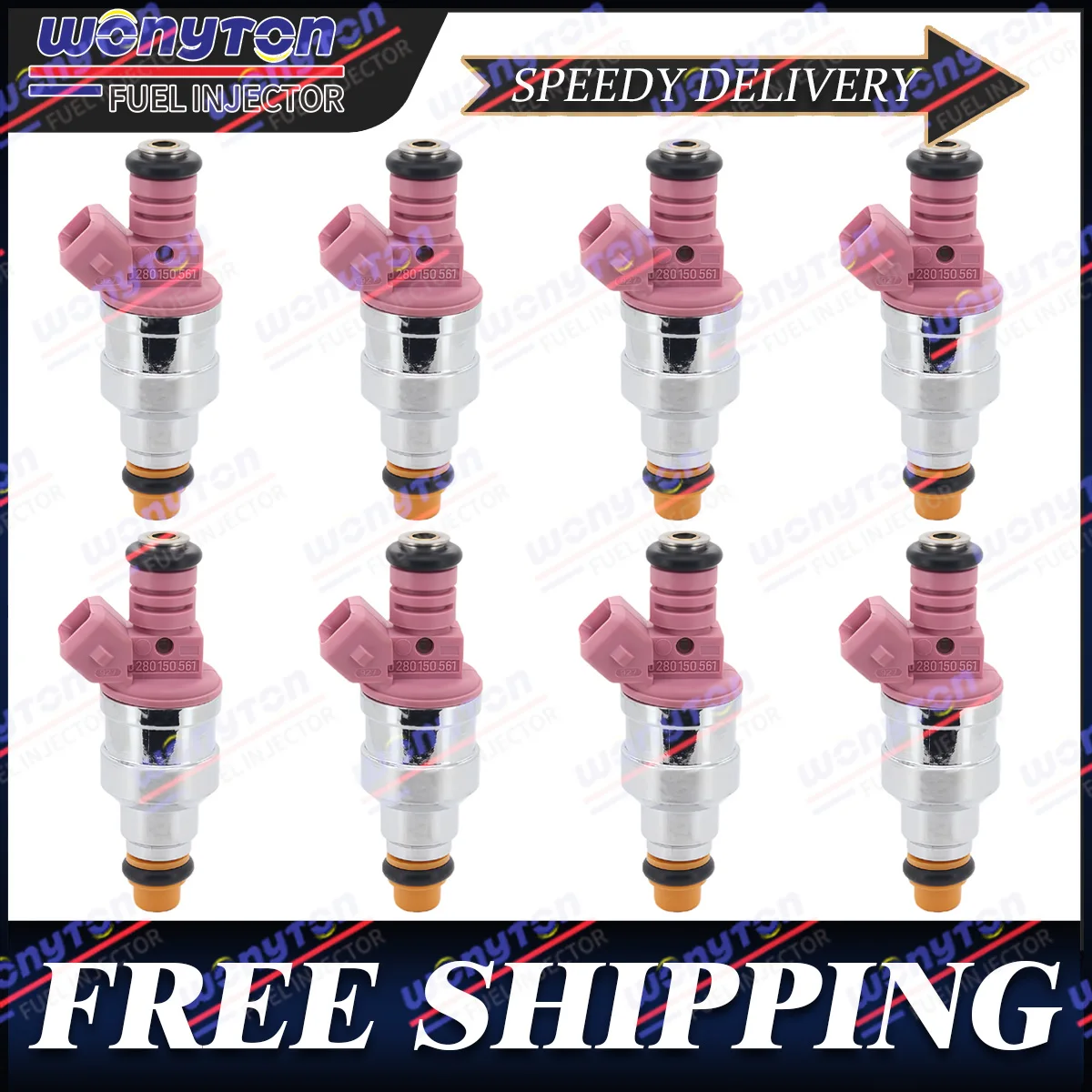 

8x Fuel Injectors for 1999-2004 Ford Mustang 4.6L V8 0280150561