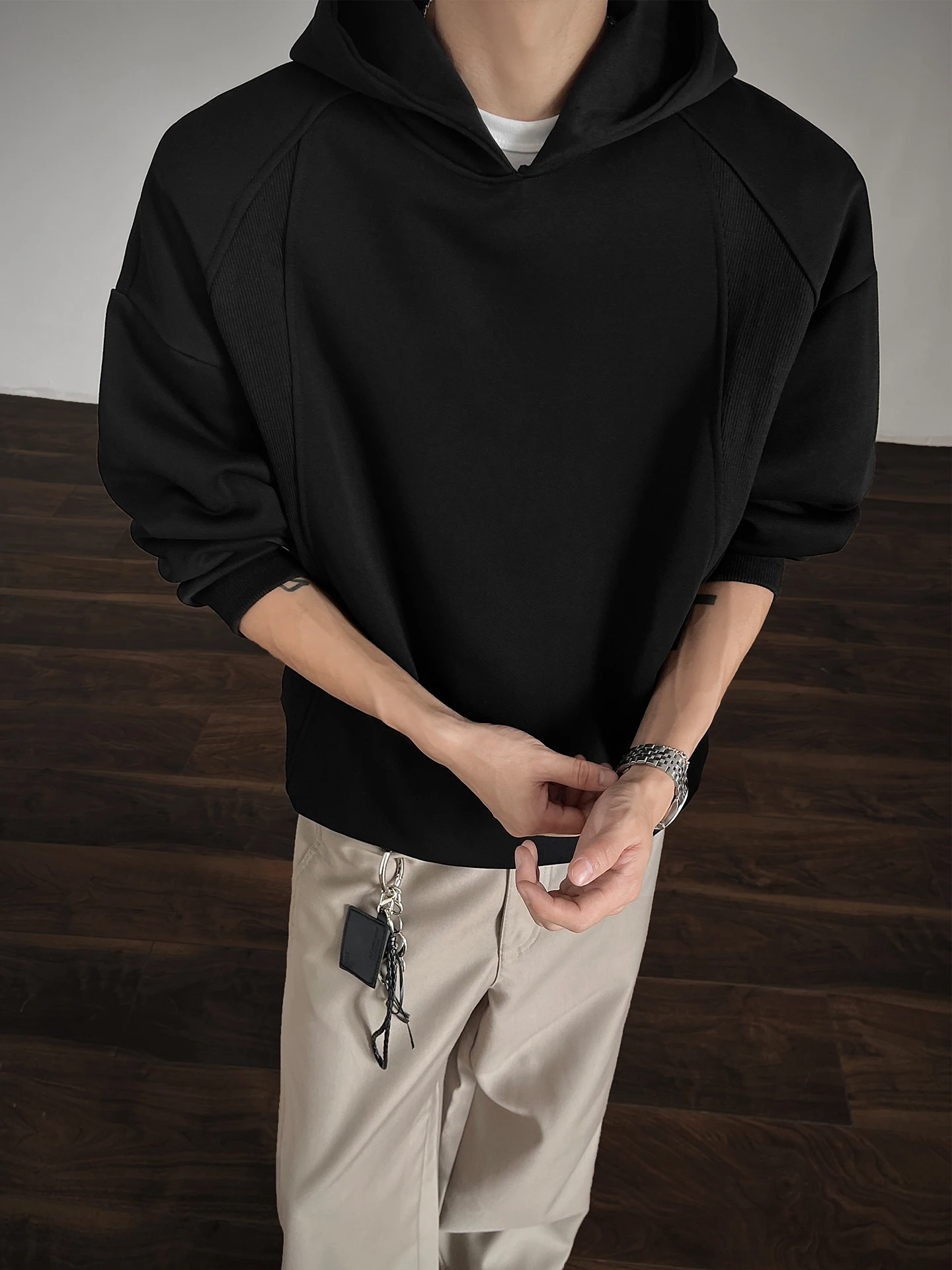 

Мужская толстовка American Decosition свободного кроя, модная брендовая куртка Cleanfit с длинными рукавами, удобная повседневная одежда из хлопка и полиэстера