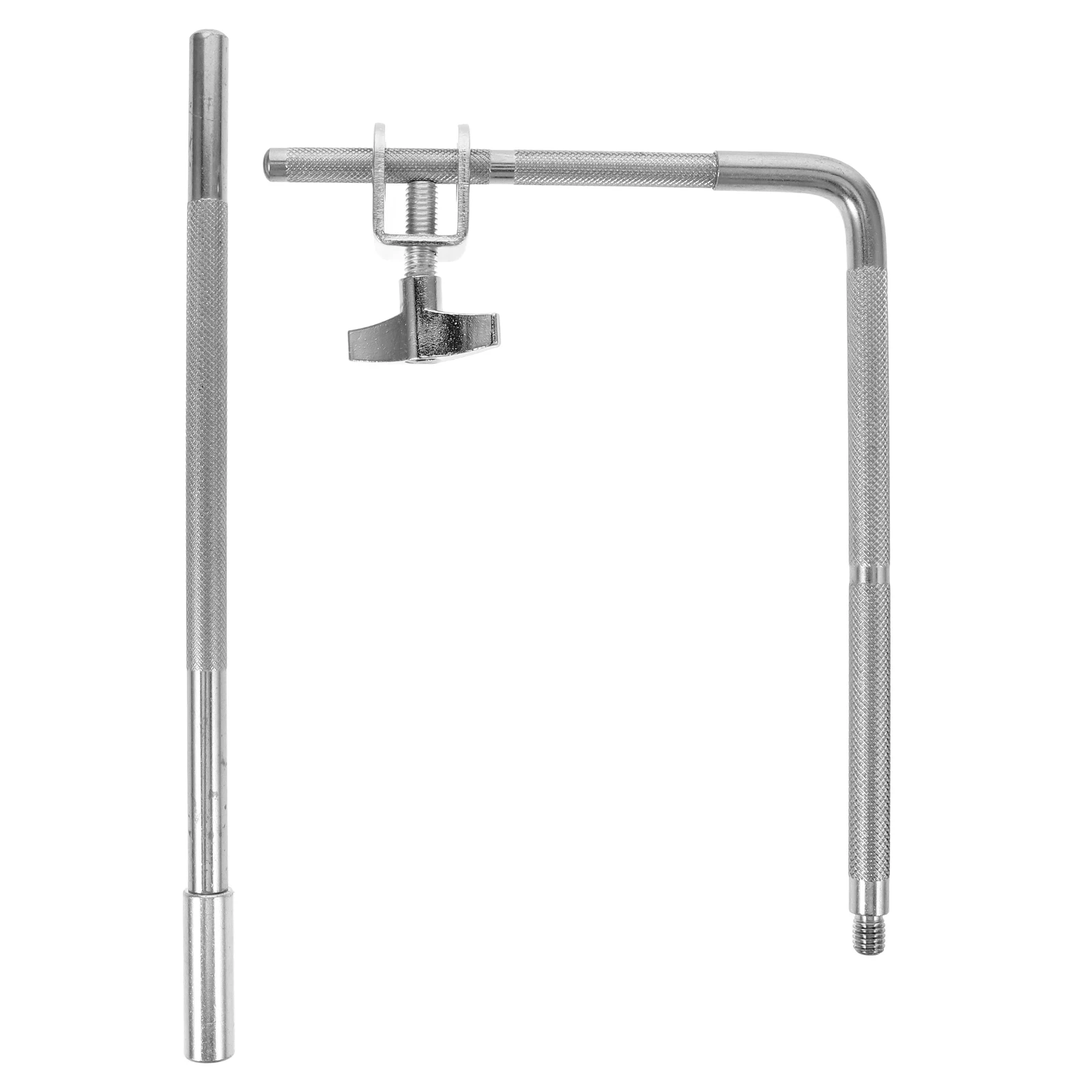 

Cowbell Mounting Bracket for Drum Set Silver Color Jazz Percussion Accessories Drum Clamp Metal Material Sturdy Construction